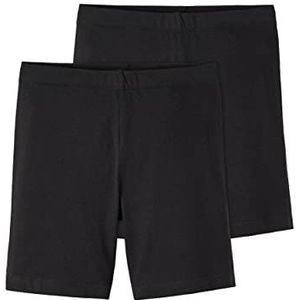 NAME IT Korte broek voor meisjes, zwart, 158/164 cm