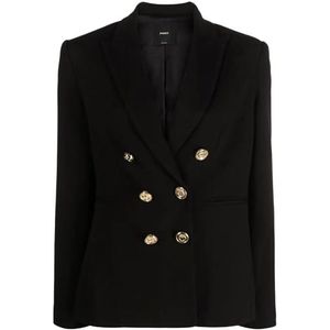 Pinko Alexia gewatteerde jas met blazer voor dames, Z99_Zwart Sedan, 30