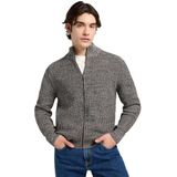 Lee - Cardigan Zip - Smoke Grey - 100% Katoen - Relaxed Pasvorm
