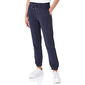 GANT Dames Tonal Archive Shield Sweat Pants Casual Broek, Evening Blue, Standaard, evening blue, XS