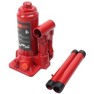 Krik, hydraulisch, 2 ton, robuust, van staal, ideaal voor het heffen van voertuigen en machines. Compact en eenvoudig te bedienen