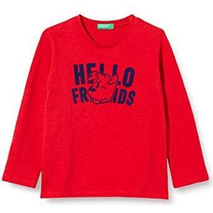 United Colors of Benetton T-shirt voor kinderen, Rood 015, 62 cm