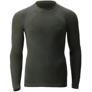 UYN Ambityon Defender UW LG_SL.Round Neck Dames T-Shirt, Tactisch groen/antraciet, X-Large
