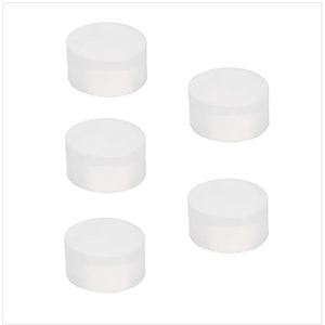 EVI Herrajes Vervanging voor deurstopper, muurstickers, 5 stuks, compatibel met model I-205, origineel reserveonderdeel, siliconenrubber, wit