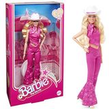 Barbie The Movie Pop, Margot Robbie als Barbie, verzamelpop in roze western outfit met cowboyhoed, HPK00