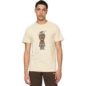 Mister Tee - LA Sketch Heren T-shirt - Beige
