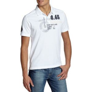ESPRIT Polo T-shirt Pique E30688 heren shirts/poloshirts, wit (white), 54 NL