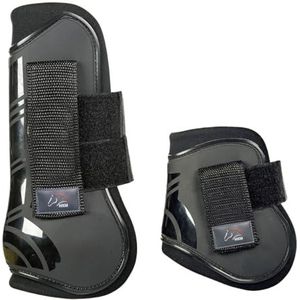 HKM Rosewood Siliconen Kniestukken Zwart 36