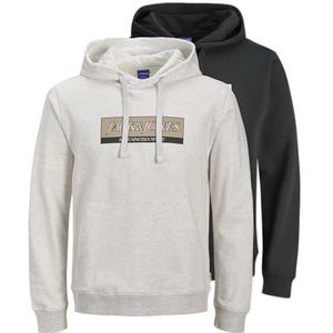 JACK & JONES - JORINWOOD - Sweatshirt - Lichtgrijs - 2 Pack
