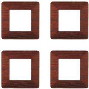 Compatibele ViMAR Plana, kunststof platen set 4 stuks 2 plaatsen voor het vervangen van bestaande platen - passen perfect op de originele houder
