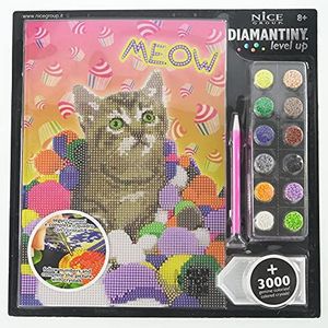 DIAMANTINY Level Up - Huisdieren - Mooie Group Creative Art Diamond Painting Kit - Huisdieren Meow