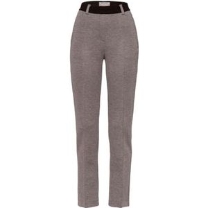 Raphaela by Brax Lillyth Thermo Doppio Diagonal Jersey vrijetijdsbroek voor dames, taupe/grijs, 38W x 32L