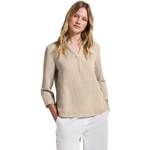 Street One Dames mousseline tuniek, Coastal Beige, 44