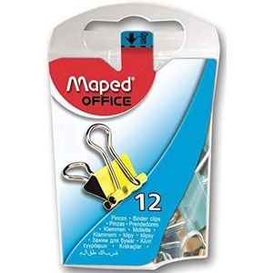 Maped Helix Usa Mini Binder Clips 1Assortiment, Acryl, Veelkleurig, 0,76 x 1,9 x 3,4 cm