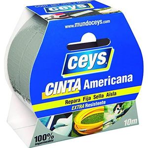 Ceys CEY400507602 tape Americana Tackveys 10 m x 50 mm zilverkleurig.