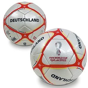 Mondo Toys - Voetbal genaaid FIFA 2022 - Duitsland - Officieel product - Grootte 5-400 g - Kleur wit - 23010