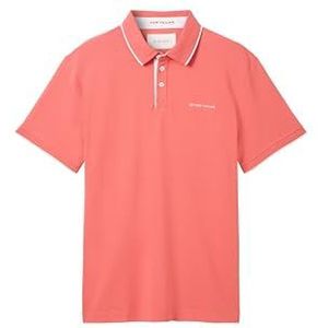 TOM TAILOR Poloshirt voor heren, 26202 - Flamingo Flower, 3XL