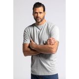 JP 1880 - Heren T-shirt - Grijs Melange - Voordeelverpakking - Oeko-Tex Standard 100