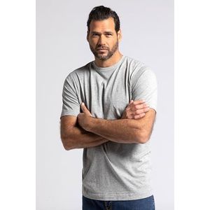 JP 1880 - Heren T-shirt - Grijs Melange - Voordeelverpakking - Oeko-Tex Standard 100