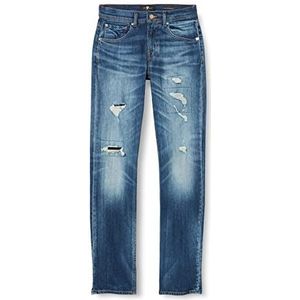 7 For All Mankind The Straight Mastery Blue Jeans voor heren, Donkerblauw, 28