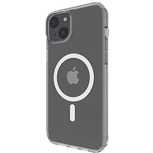 Belkin MagSafe-compatible iPhone 14 Plus-hoes, transparant magnetisch iPhone 14 case met ingebouwde magneten en opstaande rand/bumper voor camerabescherming, compatibel met MagSafe draadloze oplader