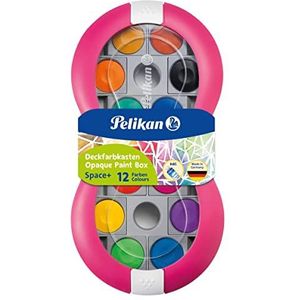 Pelikan 724625 Dekverfdoos Space+ 735 SP/12, magenta, 12 kleuren