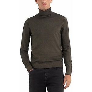 Replay Heren pullover coltrui wol, groen (Mud Green 950), XXL, 950 olijf, XXL