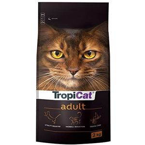 TROPICAT ADULT 2kg - Premium voer voor volwassen katten compleet met prebiotica en kip