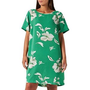 ONLY CARMAKOMA Dames Carluxmille Ss Tunic Dress AOP Tuniekjurk, Jelly Bean/Aop: New Florence Flower, 52 NL