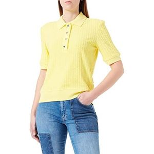 Love Moschino Dames Regular Fit Short-Sleeved Sweatshirt, Geel, 48, geel, 48