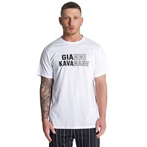 Gianni Kavanagh Witte rand, T-shirt, maat L voor heren, Regulable, L