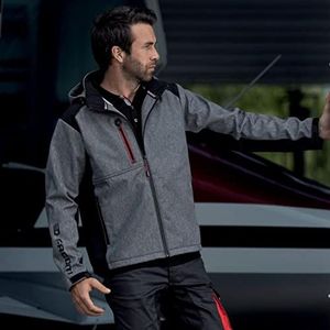 LMA-LEBEURRE HAN00234 FACOM Trial softshell jas, zwart/grijs, maat XXXL-FXWW2020E-XXXL