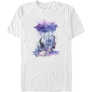 Disney Winnie the Pooh - WATERCOLOR EEYORE Unisex Crew neck T-Shirt White S