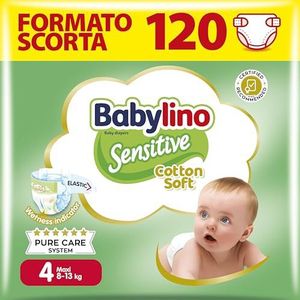 Babylino Sensitive Maxi, 120 luiers maat 4 (7-18 kg)