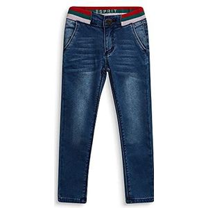 ESPRIT Stretch jeans met elastische tailleband, blauw (Medium Wash Denim 463), 110 cm