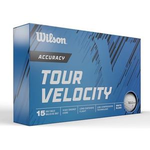 Wilson Unisex Adult Tour Velocity golfbal, wit/blauw, geen maat