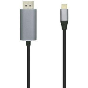 AISENS - A109-0394 - Converterkabel USB-C naar DisplayPort 4K @60HZ, USB-C/M-DP/M, zwart, 0,8 m