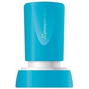 Stempel x'stamper quix personaliseerbaar rood rond diameter 20 mm q-34