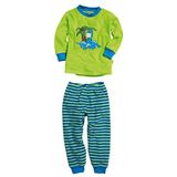 Playshoes Tweedelige pyjama van badstof Dino, groen, 140 cm