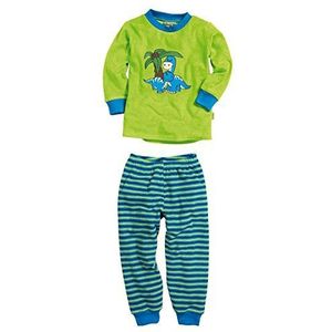 Playshoes Tweedelige pyjama van badstof Dino, groen, 140 cm