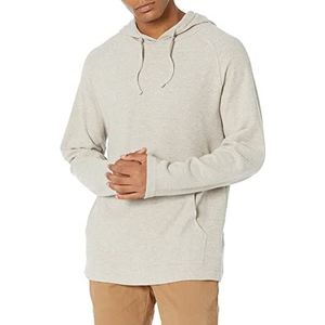 Amazon Brand - Goodthreads Heren Lange mouwen Slub Thermal Pullover Hoodie,Heather Havermout,S