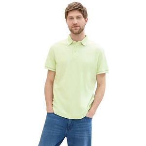 TOM TAILOR Basic Piqué poloshirt voor heren, 35169 - Tender Sea Green, M