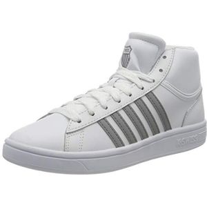 K-Swiss Court Winston Mid Sneakers voor dames, Wit neutraal grijs, 42 EU