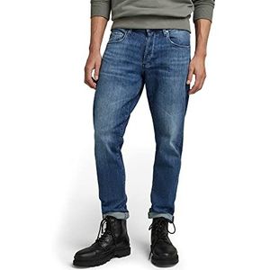G-STAR RAW Heren 3301 Low Tapered Jeans, Blauw (Faded Santorini C911-c767), 27W x 30L