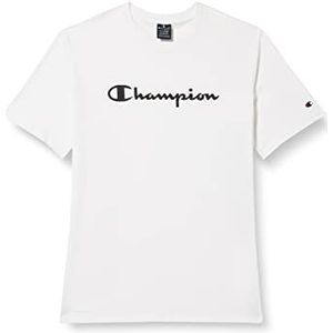 Champion Legacy American Side Tape S/S T-shirt voor heren, Wit, S