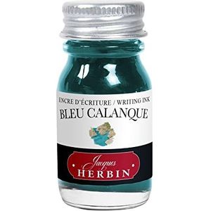J.Herbin 11514T inktfles (10 ml voor vulling) 1 stuk turquoise blauw