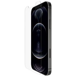 Belkin Antimicrobiële schermbeschermer van iPhone 12 Pro Max van TemperedGlass (geavanceerde bescherming die bacteriën op het scherm tot 99% vermindert)