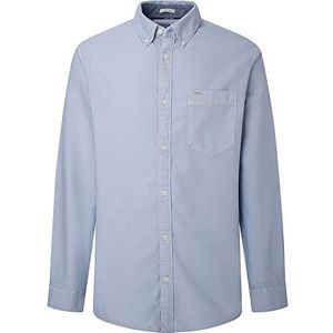 Pepe Jeans Heren Fabio Shirt, Blauw (Bleach blauw), XS