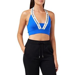 Gianni Kavanagh Blue Text Me Bra Top T-shirt voor dames, Blauw, XL