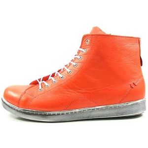 Andrea Conti Veterschoenen, lage damesschoenen 0341500-6, grootte:39, kleur:Rood